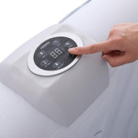 Arebos Spa Hinchable Bañera de Hidromasaje | Cuadrada | Interior y Exterior | 154x154cm | 4 Personas | 130 Chorros de Masaje | 600 L - details 15