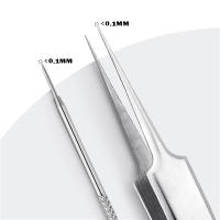 2PCS Herramientas De Limpieza Facial Para Acné Con Pinzas Y Aguja Cerrada Herramientas De Belleza De La Piel Para El Cuidado Del Rostro - details 3