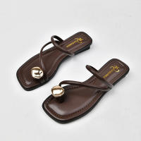 Sandalias De Lujo Para Mujer Zapatos De Verano Mules De Cuña Plataforma Retro Con Decoración Metálica Cierre Pull on Talla True - details 1