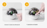 Proyector De Estrella De Navidad Con Humidificador LED USB Luz Ambiente Para Dormitorio Iluminación De Ambiente Con Humidificador - details 16