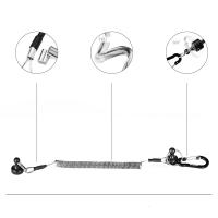 Porta Redes De Pesca Con Clip De Liberación Rápida Magnético Fuerte Y Lanyard De Acero Inoxidable Con Carabina De Aluminio Anticaída Para Exteriores - details 1