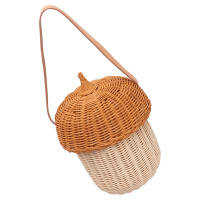 Cesta De Almacenamiento De Rotura Pequeña Tejida a Mano En Forma De Aro Decorativa Para Propiedades Fotográficas Y Uso Doméstico - details 7