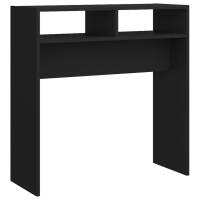 vidaXL Mesa consola madera de ingeniería 78x30x80 cm Blanco, Negro, Roble Sonoma Mesa de sofá Mesa de Entrada para Salón Consola de Entrada Mueble Recibidor Mesita Mesa auxiliar Salon - details 6