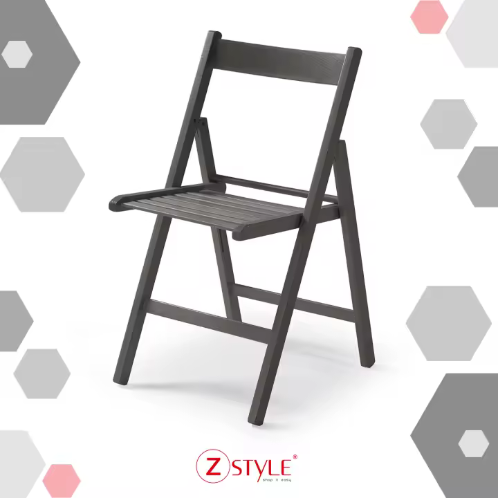 ZStyle Madera Colorida Silla plegable que ahorra Espacio Terrazo Cerrable Balcón Bar Luz Restaurante Camping - 1