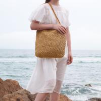 Bolsos de Hombro de Paja para Mujer Verano Bolsos Totes Shoppers Paja Tejido para Playero Vacaciones Viaje - details 3