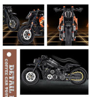 Nueva Moto De Carreras En Bloques 2024 Regalo De Navidad Para Niños Y Adultos Juguete De Construcción MOC Tech Bloques De Camino Para Motocicleta - details 4