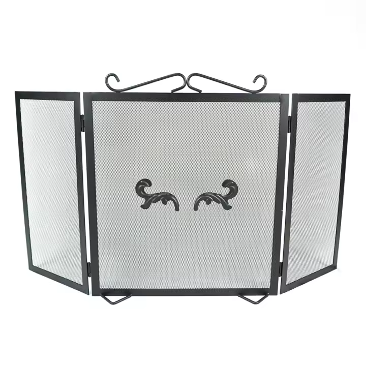 Orework Salvachispas OGWS48 para Chimenea - Protección Contra Chispas - Acero Resistente - Plegable - 97x54x5 Cm - 1