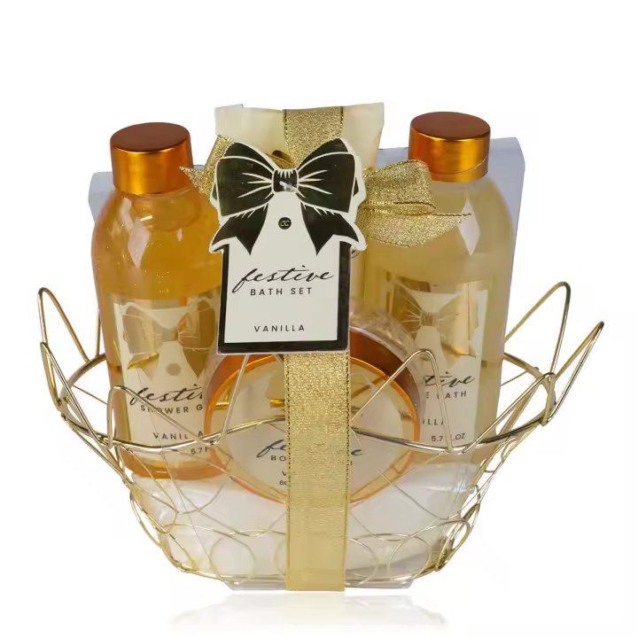 🎄 Set de Ducha Festivo – Relájate con el Aroma de Vainilla ✨ - 1