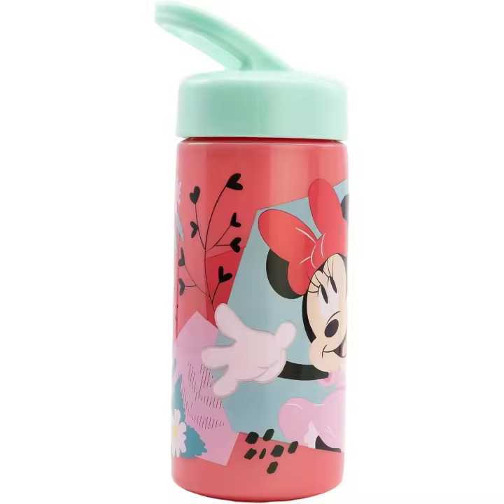 Botella de agua deportiva con pajita y asa Minnie de 410ml - 1