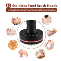 Cepillo De Masaje Eléctrico Para El Cuidado De La Salud Y Pérdida De Peso Comb De Masaje Guasha Lymphatic Heat Compress Para El Cuerpo - details 5