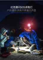 Nuevo faro con sensor, carga USB, luz nocturna para pesca y carrera, gorra con clip, para la cabeza, faro LED de cuatro fuentes de luz de doble propósito - details 5