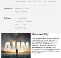 Proyector Portátil AUN A32 pro Android 13 Mini LED 3D WIFI Para Teléfono Y Computadora Video 4K Película 1080P Teatro En Casa - details 21