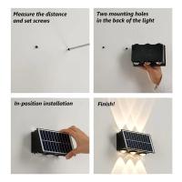 Spotlight Solar LED Impermeable Para Exterior Iluminación Automática Con Luz Solar Para Porche Balcón Courtyard Jardín Moderno - details 11
