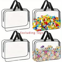 Bolsas De Almacenamiento Para Juguetes Y Bloques De Construcción Transparente PVC Impermeable Organizador Portátil Con Cierre De Cremallera Para Juegos De Mesa Y Rompecabezas - details 0