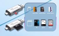 Lector de Tarjetas SD/Micro SD 3.0 NFMAXONE - Adaptador USB Pendrive Card Reader Compatible con SD/SDXC/SDHC/TF/UHS-I, PC, Teléfonos,Tablets. para iPhone 15/16 Pro MAX, MacBook Air/Pro, Galaxy S25, etc. Nf3 - details 4