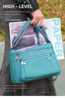 Bolso De Hombro Para Mujer Zency De Cuero Genuino Azul Cielo Diseño Elegante Bolso De Mano Gran Capacidad Bolso Cruzado Satchel - details 0