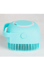 Cepillo De Baño Para Mascotas De Silicona 2 En 1 Masajeador Suave Con Dispensador De Shampoo Para Perros Puppies - details 6