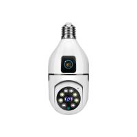 BIT Cámara de Vigilancia con bombilla E27, dispositivo con lente Doble, WiFi, 8MP, PTZ, seguimiento humano por Ia, Visión Nocturna a Color, Bidireccional Audio, Smart Cam CCTV - details 0