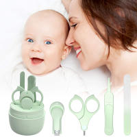 Kit de uñas para bebé, kit de manicura y pedicura con un bonito estuche con forma de búho. Cortaúñas, tijeras, lima y pinzas para recién nacidos, bebés y niños pequeños. - details 1
