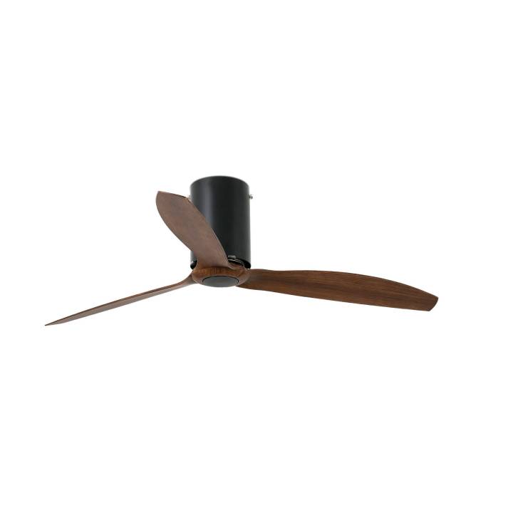 Faro Faro 32042 Marrón Abanico Negro Mate Con Aspas De Madera — oferta en Miravia