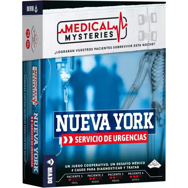 Devir Medical Mysteries Nueva York Servicio de Urgencias juego de mesa de investigación Scape Room  Devir BGMMNSP - 1