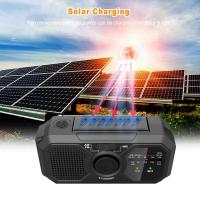 Radio de iluminación con manivela manual, duración, Alimentación por Energía Solar, para supervivencia al Aire Libre y Camping,Radio de Cuerda recargable por USB, Carga Móvil, FM Radio, Indoor LED - details 3