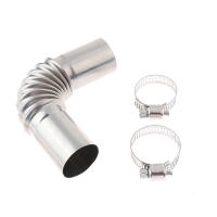 Conector De Tubo De Elbow De Acero Inoxidable 24mm Para Calentador De Aire Y Barco Partes De Calentador De Coche Con Clip - details 11