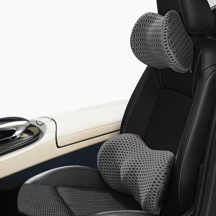 Cojín de Almohada de Espalda para Asiento de Coche Lujo de Cotton Memory Breathable Cojín de Soporte para Cuello/Cintura para Cama Sofá Oficina Sleep Goods - 1