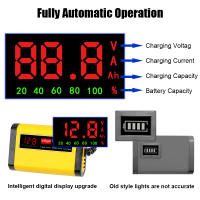 Cargador De Batería De Coche Automático Completo Con Pantalla LCD 2A Carga Rápida 3 Etapas Para Baterías De Agua Y GEL - details 2