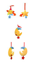Juguetes para bebés de 0 a 3 años, juguetes musicales, lindos dibujos animados, estrellas, luna, sol, flor, campana para tirar. - details 2