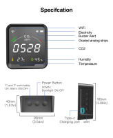 Detector De CO2 Inteligente GIRIER Tuya WiFi Con Sensor De Temperatura Y Humedad Compatible Con La Aplicación Smart Life - details 16