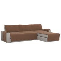 HMS Funda de Sofá Chaise Longue Acolchada Reversible | Protección Antiácaros y Manchas | 240cm - details 1