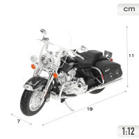 MAISTO - Moto Harley Davidson Road King Classic 2013 FLHRC escala 1:12, réplica oficial con diseño touring clásico, acabados cromados y realistas, ideal para colección, regalo o exposición - details 3