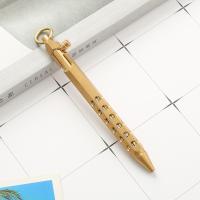 Bolígrafo De Punta Fija Retro De Latón Ligero Con Acción De Tornillo Herramienta De Escritura Para Escuela Y Oficina Regalos De Negocios - details 5