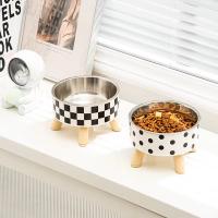 Tazón Para Perros Y Gatos De Plástico Con Altura Grande Resistente Al Choque Gran Capacidad Tazón De Alimentos Para Mascotas - details 2