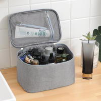 Bolso De Maquillaje Portátil Para Mujer Capacidad Alta Impermeable Caja De Almacenamiento De Artículos De Higiene Personales - details 2