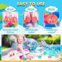12 globos de agua de silicona reutilizables con bolsa de malla - details 1