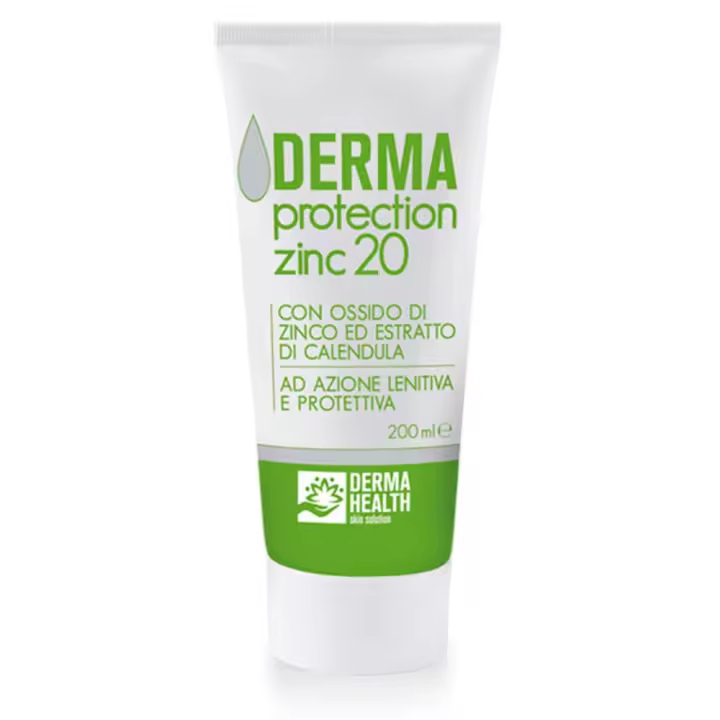 DERMA HEALTH - Derma Protection Zinc 20 Crema Emolente y Protectora de Óxido de Zinc (20%) - 200 ml - 1