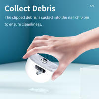 Tijeras cortauñas eléctricas totalmente automáticas para manicura, cortauñas portátil anticarne para ancianos y niños - details 6