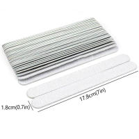 10Pcs Archos De Uñas Lavables De Madera Con Grit 180/240 Para Manicura Y Acrílico En Color Gris Archos De Uñas Rectos Para Salón De Belleza - details 3