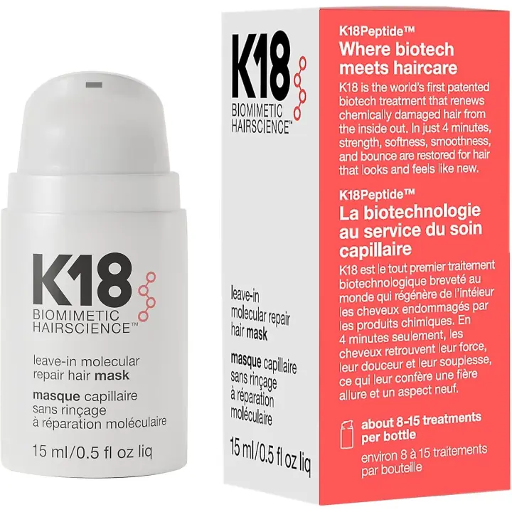 K18 Leave-in Molecular Repair Hair Mascarilla 15ml - 1
