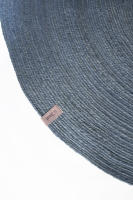 Alfombra Mar Unicolor Blue- Parentesi Quadra- Alfombra Yute - details 2