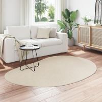 Alfombra de área vidaXL Beige 140x200 cm Poliéster Antideslizante - details 2