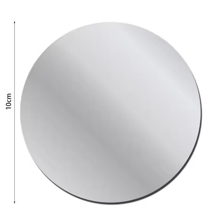 Pegatina De Espejo Redonda 10-30CM Adhesiva Para Decoración De Baño Y Dormitorio Acrílico 3D Arte Doméstico Y Muralla - 1