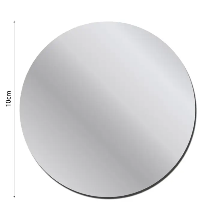 Pegatina De Espejo Redonda 10-30CM Adhesiva Para Decoración De Baño Y Dormitorio Acrílico 3D Arte Doméstico Y Muralla - 1