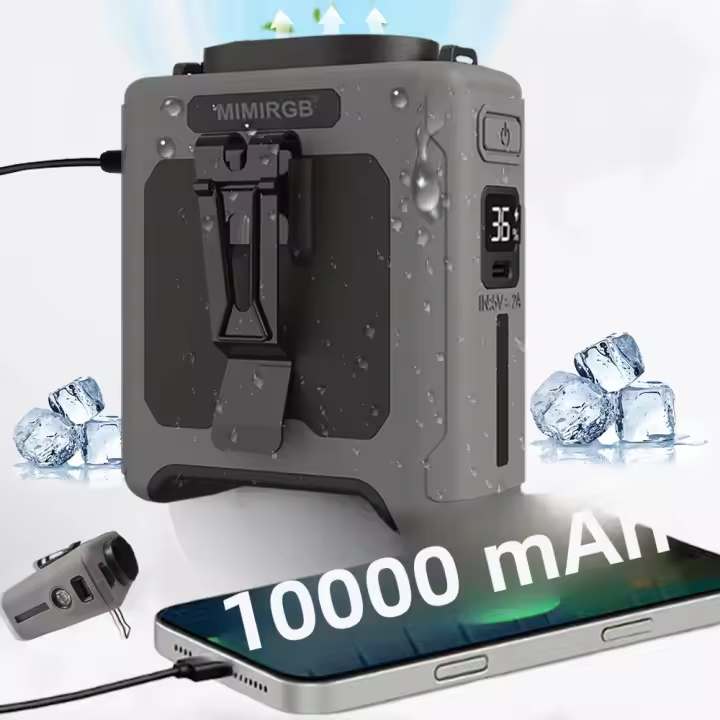 Abanico Portátil De 10000mAh With Luz LED Y Batería De Almacenaje Fuerte Para Los - 1