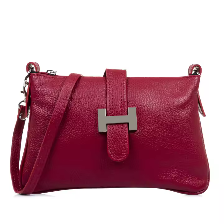 Firenze Artegiani. Allerona Bolso de mano Mujer.Piel auténtica Dollaro  . Made in Italy. Vera Pelle Italiana. 24x2x14 cm - 1