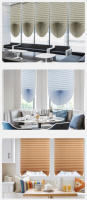 Cortinas De Blackout Adhesivas Para Ventanas Simple Plisadas Zebra De Poliéster 100% Cubierta Para Dormitorio Sala De Estar Balcón Instalación Exterior Moderno - details 10
