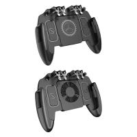 Controlador De Juego PUBG Mobile Joystick L1R1 Trigger Gamepad Para COD iOS Android Seis Dedos Gamepad De Disparo Móvil Con Ventilador De Enfriamiento - details 0