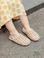 Sandalias De Piel Para Niñas Con Cordones Retro Princesa Suela Suave Transpirable Verano Cuero Suave TPR Cierre Elástico - details 5